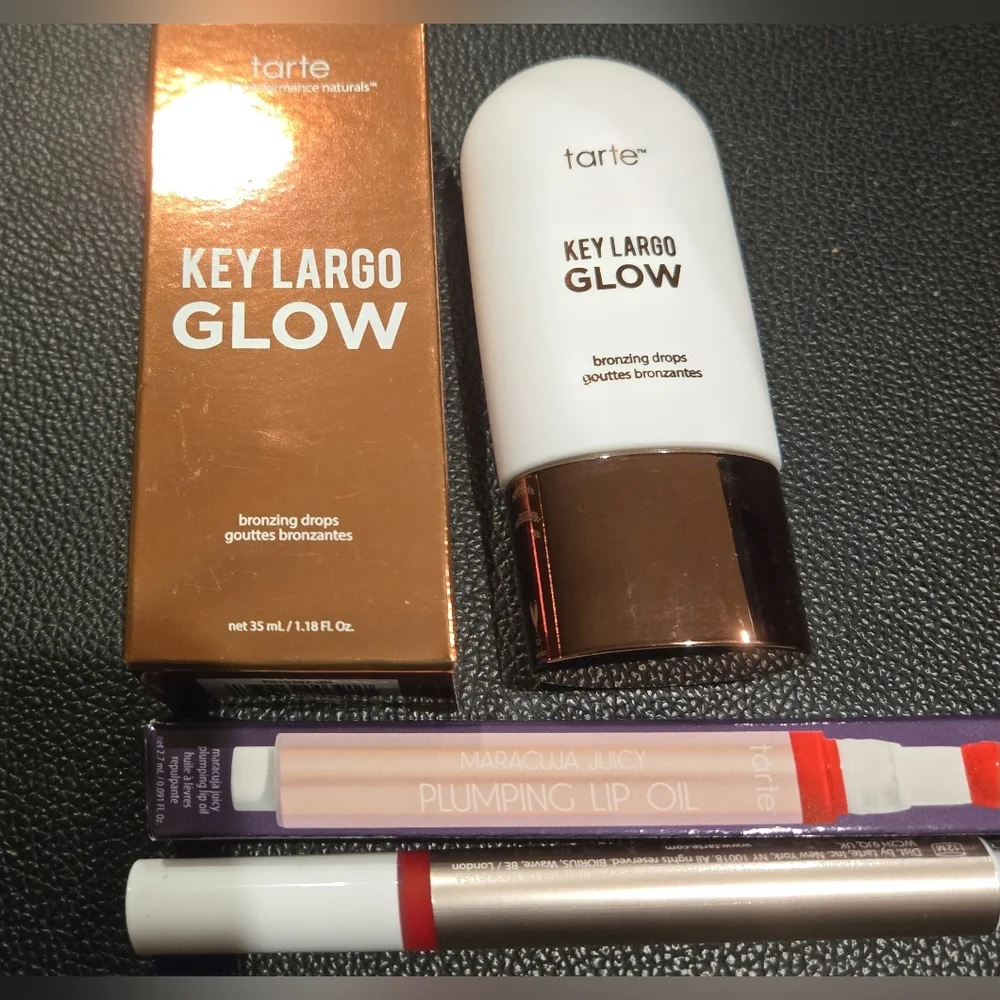 Tarte Key Largo Glow Bronzing Drops and Maracuja Juicy Lip Oil -Set